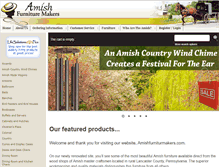 Tablet Screenshot of amishfurnituremakers.com